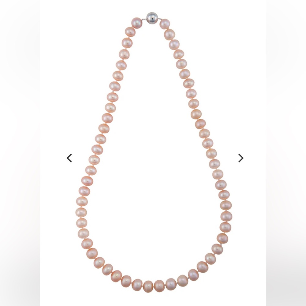 DHP (Dog House Pearls) Pink Freshwater Pearl Necklace 16” NWT - Picture 1 of 3